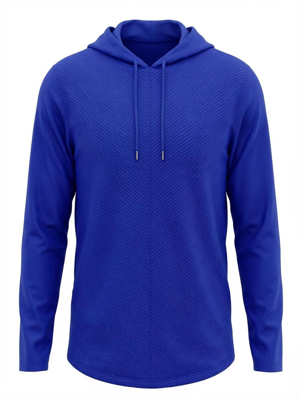 INC International Concepts Blue Textured Hoodie Sweatshirt